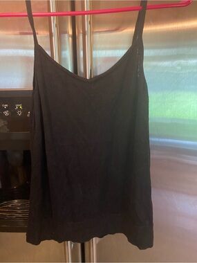 Banana Republic Black V-Neck Ribbed Camisole
